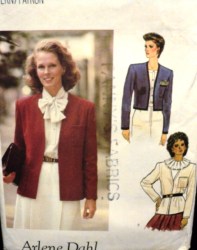 8573 VOGUE  70S OPEN BOXY JACKETS LENGTHS BRAID OR NOT DAHL PATTERN 10; 14; 18