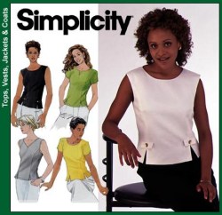 8575 SEMI FIT PRINCESS SS/SLVLSS TOPS PATTERN 18-22