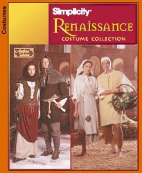 8587 SIMPLICITY RENAISSANCE / PEASANT/ MEDIEVAL UNISEX COSTUME PATTERN XS-XL