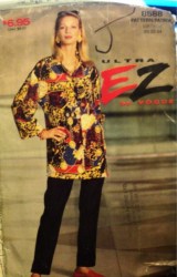 8588 VOGUE LOOSE LS BOXY SHIRT,CONTOUR PANTS PATTERN 20-24