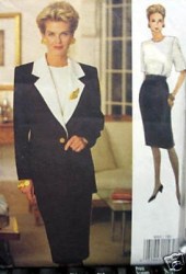 8602 VOGUE PADDED SHOULDER JACKET, CONTRAST DRESS PATTERN 6-22 3 SIZES CHOICE UNCUT