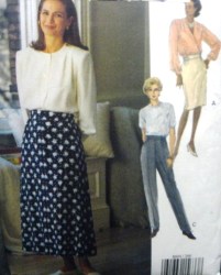 8604 EZ VOGUE TAPER-FLARE SKIRT LENGTHS,PANTS PATTERN 20-24