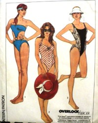 8633 SIMPLICITY 1 PC SWIMSUIT STRAPS/ CUT OUT/ INSET OR NOT PATTERN 12-16