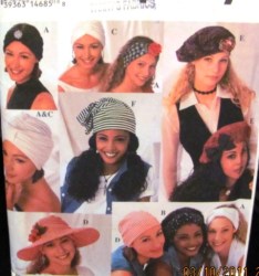 8699 SIMPLICITY  10 TURBANS, BERETS, FLOPPIES, CAP HAT PATTERN