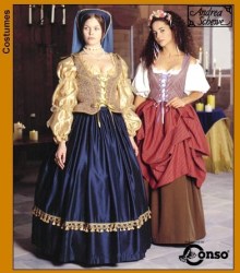 8715 SIMPLICITY RENN BLOUSE, FLOOR SKIRT, OVERSKIRT, LACED VEST, VEIL PATTERN 4-20 3 sizes uncut  choice