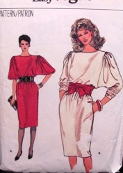 8734 VOG LOOSE STRT SS- LS PULLOVR DRESS EZ PATTERN  8-12, 14-18