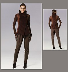 8757 EZ VOG SEMI FIT SNAP JACKET,LOOSE TAPER PANTS PATTERN 10-18