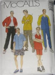 8798 MCCALLS  CASUAL SHIRT,TOP, PANTS, SHORTS  MR PATTERN MD, LG ,XL ,XXL CHOICE