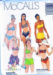 8813 2 PC SWIMSUITS, SARONG PATTERN 6,8, 12,14, 16,18,20