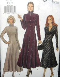 8814 REGAL LONG FLARE L.S. DRESS LENGTHS PATTERN 8-12