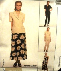 8819 LINED SS JACKET,SLVLSS LONG DRESS,PANTS,SKIRT PATTERN 14