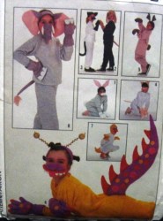 8830  SIMPLICITY ADULT- KID COSTUME DUCK, DEER, MONSTER, ELEPHANT PATTERN