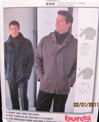 8855 MEN'S BOXY ZIP JACKET HOOD OR NOT PATTERN 36-48