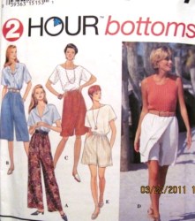 8894 2 HR PANTS SHORTS LENGTHS PATTERN L-XL, XS-M