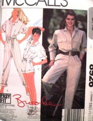 8926 BROOKE SHIELDS SS-LS JUMPSUIT/ROMPER LENGTHS PATTERN 6-12