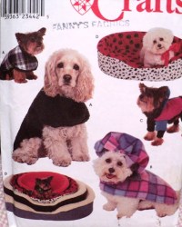 8928 PET DOG BED COVERS 4 SZS,COAT HOOD OR NOT SM-LG DOG PATTERN
