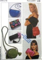 8938 DAY OR NIGHT CLUTCHES,BAGS,PURSES SHAPED PATTERN