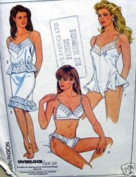 8946 Simplicity  TEDDY, 1/2 SLIP,  CAMIS,  BRA, PANTIES PATTERN 8, or 12, or 14, or 16 choice