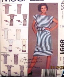 8991 MIX MATCH DRESS,TOP SLVS OR NOT,SKIRT,BELT PATTERN 12,10,6
