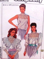 9025 LACY MCCLINTOCK BLOUSES MUTTON SLVS OR NOT PATTERN 10,14