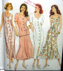 9030 1-2 PIECE BUTTON DRESS SLVS OR NOT PATTERN 4-8,10-14