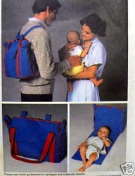 9050 MCCALLS HTF DIAPER/CHANGE STATION BAG,BACK PACK PATTERN UNCUT