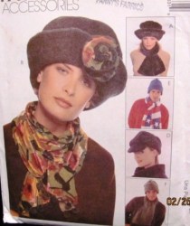 9063 UNI VISOR, HOOD, STOCKING TOQUE, NECKWARMR, DICKIE PATTERN
