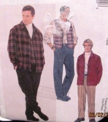 9100 MR SHIRT-JACKET, VEST, PANTS PATTERN 38-42, 40-44,46-50