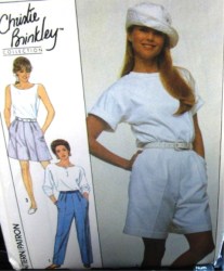 9108 PLEATED 89 PANTS, SHORTS CUFF OR NOT PATTERN 12-16