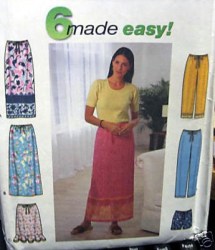 9139 6 EZ LO RISER SKIRTS,PANTS, SHORTS PATTERN XS-XL