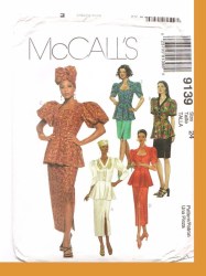9139 TRIBAL TOPS, SKIRTS, HEADWRAP PATTERN 8 SZS 10-24