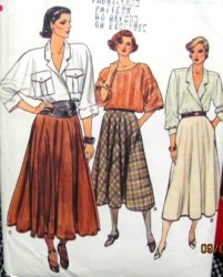 9169 EZ VOGUE LONG FLARE SKIRT LENGTHS PATTERN 14-18 or 8-12 choice