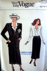 9171 EZ VOGUE JACKET,LONG SKIRT,BLOUSE PATTERN 6-10,18-22