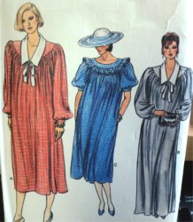 9173 VOGUE VERY LOOSE MATRNITY SS-LS DRESS LENGTHS PATTERN 8-18