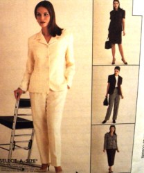 9175 LINED SS-LS JACKET,TOP,PANTS, SKIRT LENGTHS PATTERN 16-20