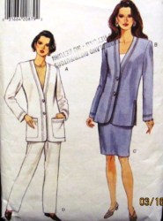 9177 VOGUE EZ LOOSE LONG JACKET, SKIRT, PANTS PATTERN 8-12,14-18/ 20-24 choice