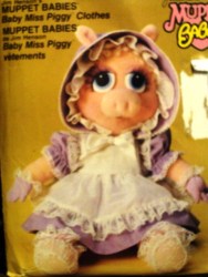 9179 VOGUE HENSON MUPPET 17'' BABY MISS PIGGY DOLL CLOTHES ONLY PATTERN