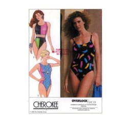 9210 SUPER 1-2  PC SWIMSUIT CUT OUT PATTERN  LARGE 18-20