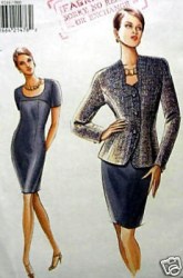 9244 SO EZ VOGUE LINED SVELTE JACKET, SHORT SLEEVE DRESS PATTERN 6-10