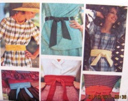 9255 VOG 1970S 6 LINED SOFT/ CRISP/ LEATHER BELTS PATTERN