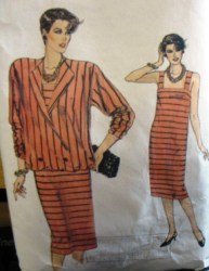 9256 VOGUE STRAPPY DRESS,2 BRSTD JACKET PATTERN 14-18