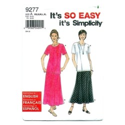 9277 SO EZ LONGER SS TOP,FLARE SKIRT PATTERN 6-24