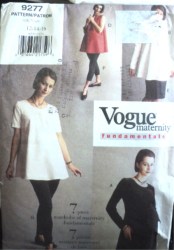 9277 VOG MATERNITY EZ DRESS, TUNIC, SKIRT, LEGGINGS PATTERN 6-10
