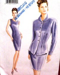 9287 EZ VOGUE LINED FIT JACKET, SLEEVELESS DRESS PATTERN 8-12,14-18