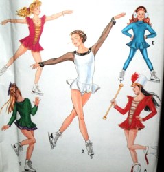 9321 GIRL SKATING,MAJORETTE COSTUME,LEGGINGS KNIT PATTERN 7-14