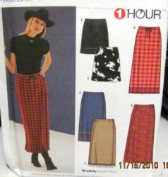 9336 1 HR RELAX FIT CONTOUR SKIRT 3 LENGTHS PATTERN 6-20 2 SZ