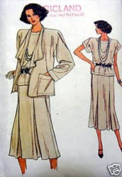 9362 EZ VOGUE LOOSE JACKET,LONG SKIRT, TOP PATTERN 14-18