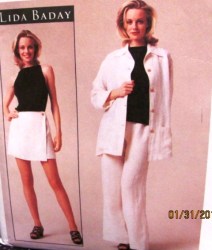 9371 MCCALLS LIDA BADAY UNLINED JACKET, KNIT TOP,  PANTS, SKORT PATTERN 6-18 4 SIZES