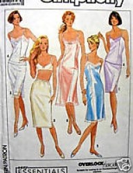 9374  SIMPLICITY 1/2 SLIP & FULL SLIP LENGTHS, CAMISOLE PATTERN 6-24