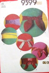 9399 80 BELTS, REVERSIBLE/ WRAP/ TIE/ LEATHER/ SILK BELT PATTERN